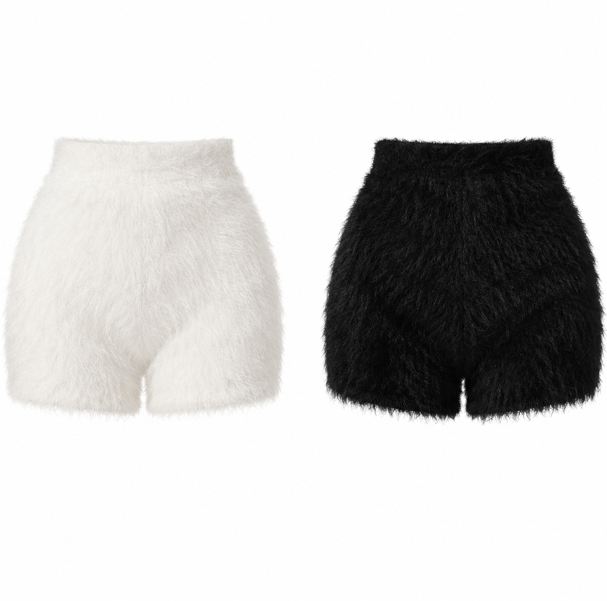 Noir Velour Shorts