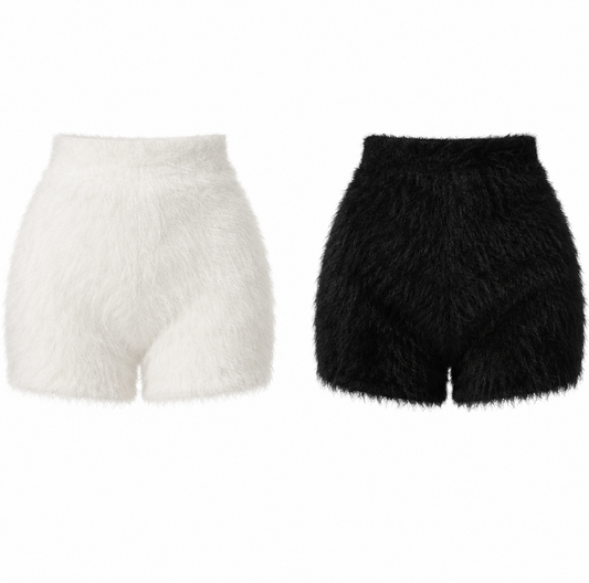 Noir Velour Shorts